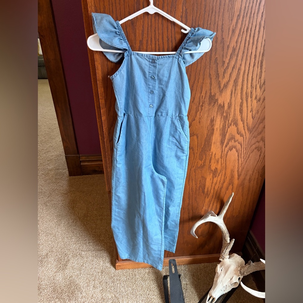 Girls Wide Leg Jean Jumper